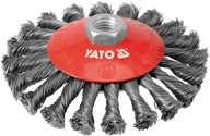 KOTÚČOVÁ KEFA NA ZÁVIATKY. 125 mm YATO INOX