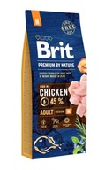 Brit Premium By Nature Adult Medium Kurča suché krmivo pre psov 15 kg