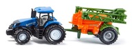 Traktor SIKU 1668 New Holland s postrekovačom