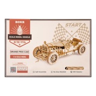 ROBOTIME DREVENÝ MODEL 3D PUZZLE KLASICKÉ AUTOMOBILE GRAND PRIX DIY 220 ks.