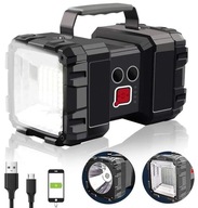 VÝKONNÁ LED BATERKA, MULTIFUNKČNÁ, NABÍJATEĽNÁ CREE, CAMPING, USB