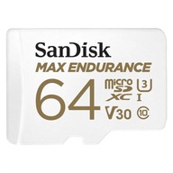 Karta SanDisk 64GB microSDXC Max Endurance UHS-I U3 V30