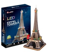 3D PUZZLE LED Eiffelova veža Paris BLOCKS 82 dielikov 5072