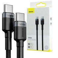 RÝCHLY USB-C/USB-C BASEUS KÁBEL 100W 5A NAPÁJANIE SILNÝ KÁBEL 2m