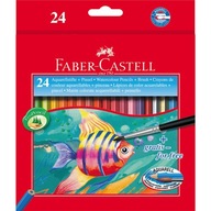 Faber-Castell ceruzkové pastelky 24col aqua zips