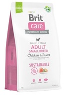 Brit Care Dog Sustainable Adult Small kura a hmyz pre psov 7 kg