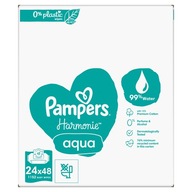 Vlhčené obrúsky Pampers Harmonie Aqua 24x48ks