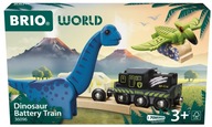 Brio Train - Vláčik na batérie Dino set s dinosaurami 36096