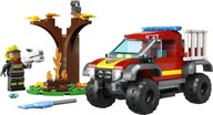 LEGO City kocky pre 5-ročné dieťa ako darček Hasičské auto 4x4 - záchranná misia