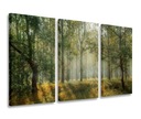 OBRAZ LES PRÍRODA POHĽAD OBRAZY TRIPTYCH 120x80