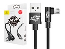 KÁBEL USB TO MICRO USB UHLOVÁ ZÁKLADNA 1,5A 2M