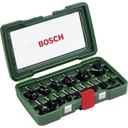 BOSCH Sada 15 ks fréz, fréza na drevo, 8 mm