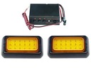 2 x 18 LED LAMP SET Blikajúci stroboskop 12V 24V RS