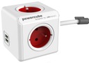 PowerCube allocacoc pásik, 4 zásuvky 2xUSB 1,5m