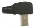 Micro USB konektor, lomený, na kábel, 10 ks (4376)