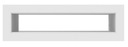 Krbová mriežka TUNEL 6x20 biela na vetranie