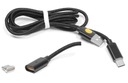 Kábel 1,2m USB-C Type-C - USB, magnetický oplet, blk