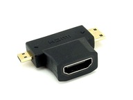 ROZŠÍRENIE HDMI ADAPTÉR KONEKTORA HDMI ZÁSUVKA ZLATÁ