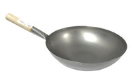 Wok z uhlíkovej ocele 30 cm - okrúhle dno