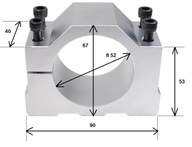 Upevnenie - priemer vretena 52mm