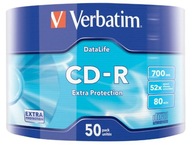 Disky VERBATIM CD-R EXTRA PROTECTION 50 ks popisovač