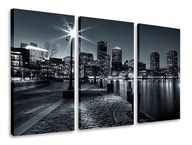 OBRAZ TRIPTYCH MESTO V NOCI TRIPTYCH 165x100