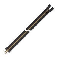 Obojsmerný kovový zips 80 cm