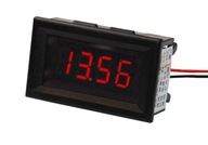 Digitálny panelový voltmeter 30V červený 4-znakový 2ks