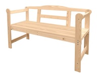 Drevená záhradná lavička pre dve osoby