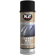 K2 MATNÝ ČIERNY AKRYLOVÝ LAK 500ml matná farba