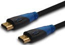 1,5 m opletený kábel HDMI-HDMI Gold AWG30 FullHD v1.4