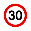 Značka B33 rýchlostný limit 30 km/h priemer 60 cm