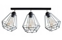 STROPNÉ SVIETIDLO PLAFON DIAMANT LOFT EDISON 1703