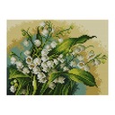 PLÁTNO KRÍŽ KRÍŽ 18x24 LILY OF THE VALLEY 5419 s mouline