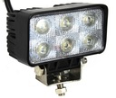 PRACOVNÁ LAMPA 6 LED HALOGÉN OBDŽNÍK 18W 12-24V