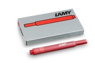 Lamy T10 červené atramentové kazety, 5 kusov