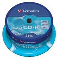 VERBATIM CD-R 700MB 80min torta 50ks AZO Crystal!!