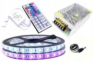 SET LED pás 300 RGB 5050 ovládač IP65 10m