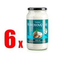 EXTRA PANENSKÝ NERAFINOVANÝ KOKOSOVÝ OLEJ 6x 1000ml