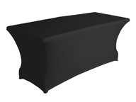 Napínací obrus na banketový stôl čierny183cm