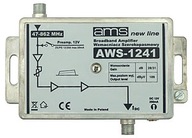 DVB-T ANTÉNNY ZOSILŇOVAČ AWS-1241 AMS + F ZÁSTRČKA