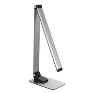 Stolná lampa PLATINET 1, odtiene sivej a striebornej, 16,5W