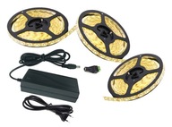 SET LED PÁS 3528 300 BIELY 15M IP65 + NAPÁJ.