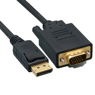 Adaptérový kábel DisplayPort DP na VGA 2 m full HD 2 m