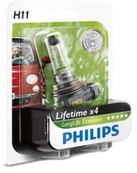 1x HALOGÉNOVÁ ŽIAROVKA PHILIPS LONG LIFE H11 12V 55W