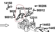 PÁKA VÝFUKOVÉHO VENTILU KYMCO MXU 150