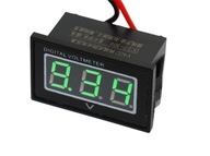 Digitálny vodotesný voltmeter 2,7-30V zelený V40