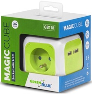 MAGIC CUBE PREdlžovací kábel 4 ZÁSUVKY 2xUSB 1,4m