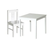 IKEA KRITTER SET stôl + 1 x stolička, BIELA