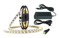 LED SET 5050 IP20 5M BIELA ​​2 FARBY 72W NAP.